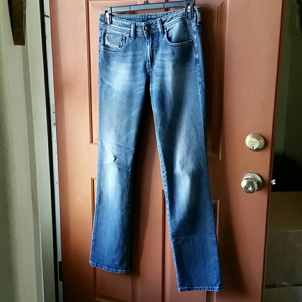 Diesel Light Blue Straight Leg Jeans